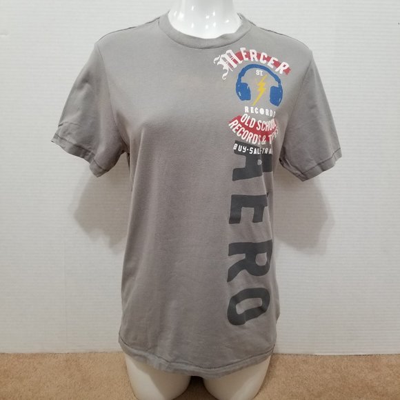 Aeropostale shirt Medium graphic Mercer St Records Old School graphic retro - Picture 1 of 11